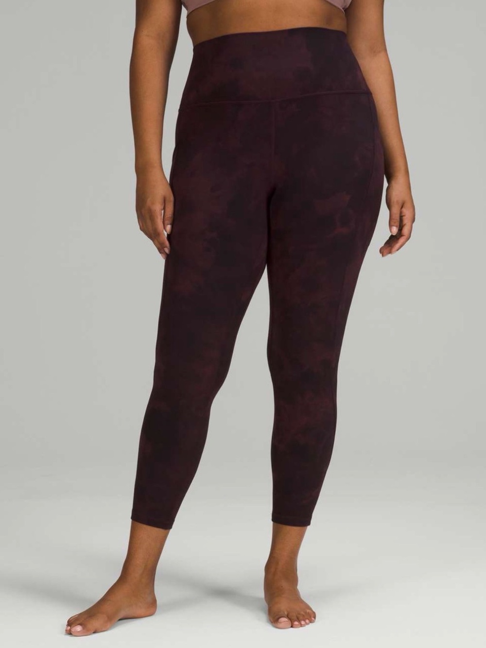 Lululemon Align Diamond Dye Leggings with Pockets 25” Inseam in Cassis Black
